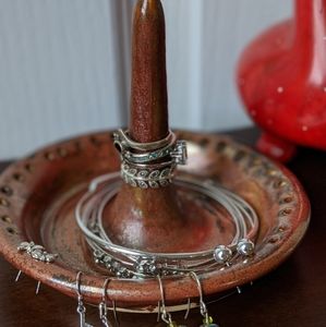 Hand crafted ceramic jewelry holder